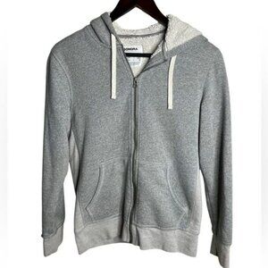 Sonoma Sherpa Lined Zip Up Hoodie grey size small